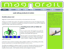 Tablet Screenshot of magnorail.com